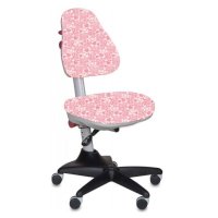 стул Бюрократ KD-2/PK/HEARTS-PK розовый