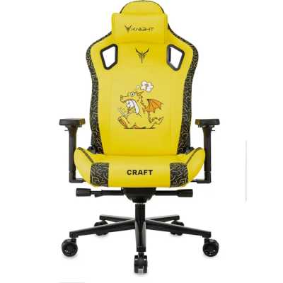 игровое кресло Бюрократ Knight Craft Dragon Yellow желтый