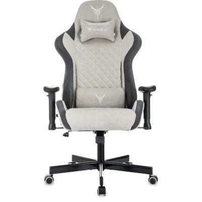 игровое кресло Бюрократ KNIGHT REGAL FABR-LG светло-серый