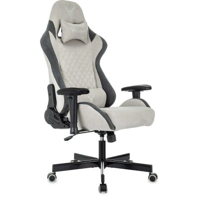 игровое кресло Бюрократ KNIGHT REGAL FABR-LG светло-серый