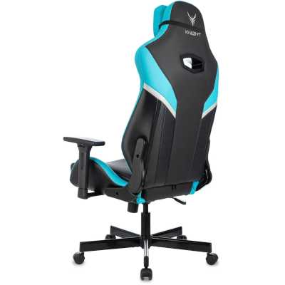 игровое кресло Бюрократ KNIGHT THUNDER 5X BL черно-голубой