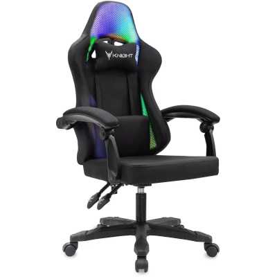 игровое кресло Бюрократ KNIGHT WOLF RGB B черный