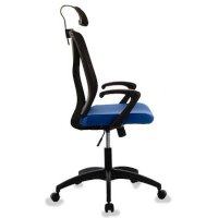 офисное кресло Бюрократ MC-W411-H-B-26-21 черный/синий