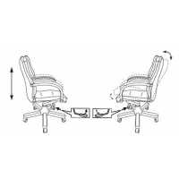офисное кресло Бюрократ T-9927WALNUT-LOW/IV слоновая кость