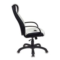 игровое кресло Бюрократ VIKING-8-WH+Black черно-белый