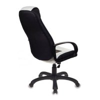 игровое кресло Бюрократ VIKING-8-WH+Black черно-белый