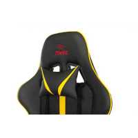 игровое кресло Бюрократ VIKING ZOMBIE A4 YEL черно-желтый