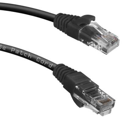 патч-корд Cabeus PC-UTP-RJ45-CAT.5E-1.5M-BK Черный