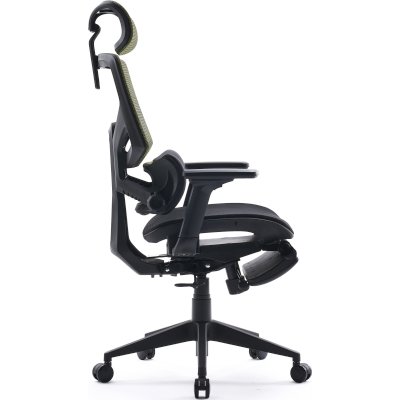 кресло Cactus CS-CHR-MC01-LGNBK черно-салатовый