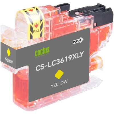 картридж Cactus CS-LC3619XLY желтый