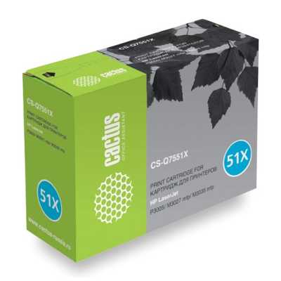 картридж Cactus CS-Q7551XS черный