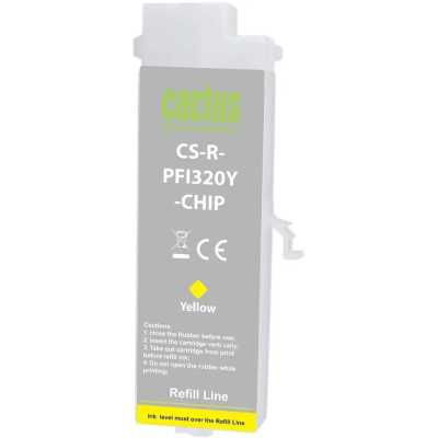 картридж Cactus CS-R-PFI320Y-CHIP желтый