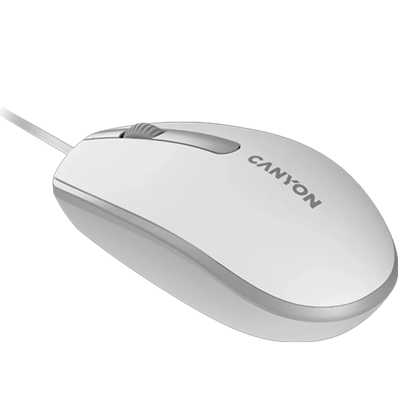 мышь Canyon M-10 CNE-CMS10WG Белый-серый