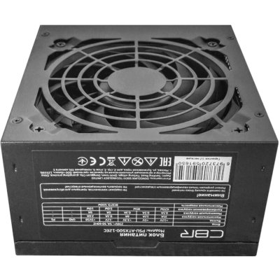 блок питания CBR 500W PSU-ATX500-12EC Черный