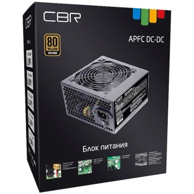 блок питания CBR 700W PSU-ATX700-12GM Черный