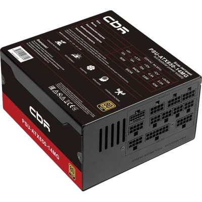 блок питания CBR 850W PSU-ATX850-14MG Черный