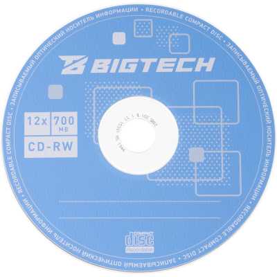 диск CD-RW BigTech YCDRWB002