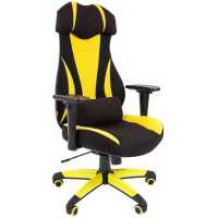 игровое кресло Chairman Game 14 Black-Yellow черно-желтый