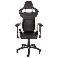 игровое кресло Corsair Gaming T1 Race Black-White черно-белый