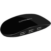 разветвитель USB Crown CMH-B20 Black черный