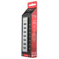 разветвитель USB Crown CMU3-08 Aluminium серый
