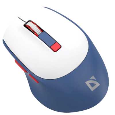 мышь Defender Belsa MB-249 White-Blue Белый-синий