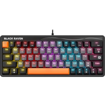 клавиатура Defender Black Raven GK-417 Grey Черный
