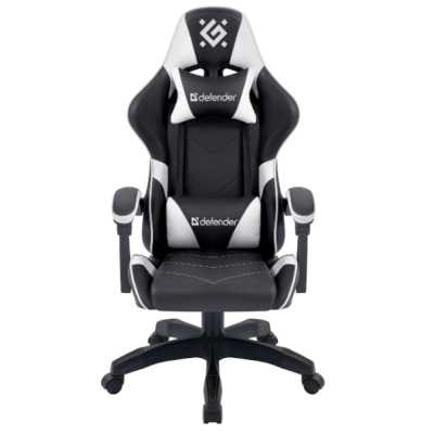 игровое кресло Defender Companion Black/White черно-белый