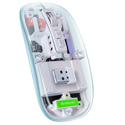 мышь Defender Ixes MM-999 Прозрачный