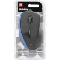 мышь Defender MM-340 Black-Blue Черный-синий