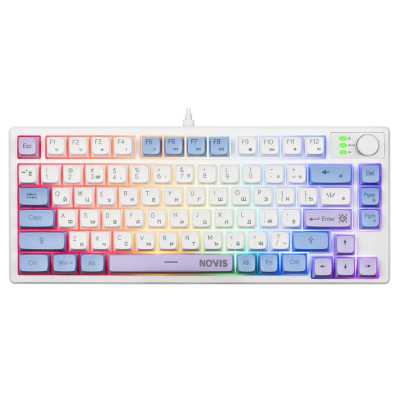клавиатура Defender Novis GK-318 White Белый-синий