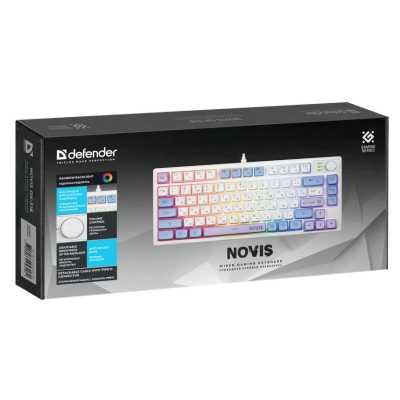клавиатура Defender Novis GK-318 White Белый-синий