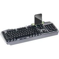 клавиатура Defender Stainless steel GK-150DL Серебристый-черный