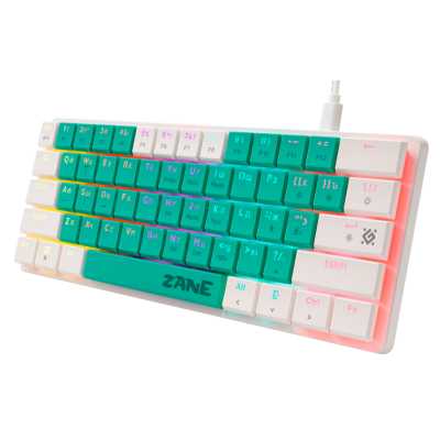 клавиатура Defender Zane GK-089 Green-White 45087 Белый-зеленый
