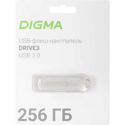 флешка Digma 256GB Drive3 DGFUM256A30SR Серебристый