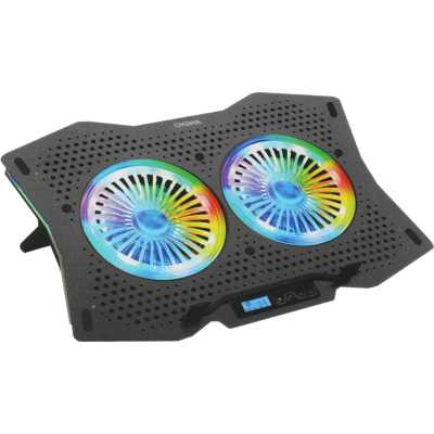 охлаждающая подставка Digma D-NCP180-2X110RGB Черный