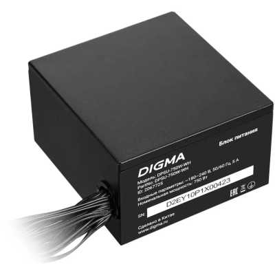 блок питания Digma DPSU-750W-WH Черный