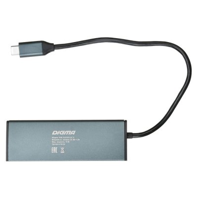 док-станция Digma HUB-2U3.0СAU-UC-G