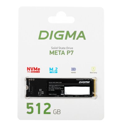 SSD диск Digma Meta P7 512Gb DGSM4512GP73T Черный