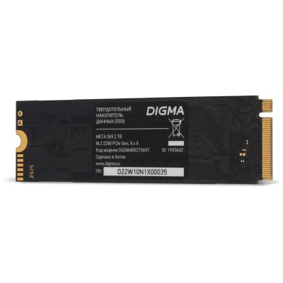 SSD диск Digma Meta S69 2Tb DGSM4002TS69T Черный