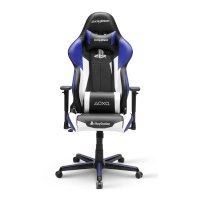 игровое кресло DXRacer Racing OH/RZ90/INW чёрный-белый-синий