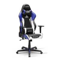 игровое кресло DXRacer Racing OH/RZ90/INW чёрный-белый-синий