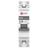 автоматический выключатель EKF ВА 47-63 1P (C) 4.5kA 16 А mcb4763-1-16C-pro
