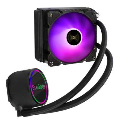 кулер ExeGate BlackWater-120.PWM.ARGB EX293456RUS Черный