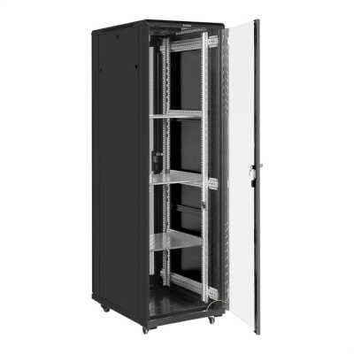 телекоммуникационный шкаф ExeGate EC-FS-42U.600.800.G.V.BLACK EX300274RUS Черный