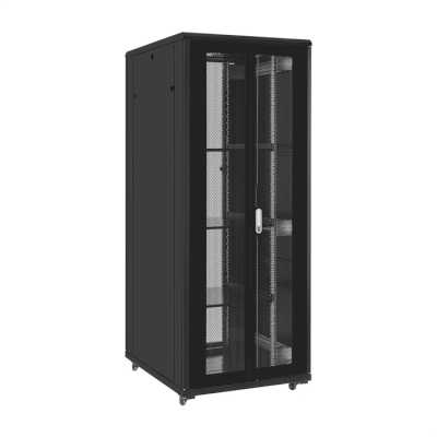 телекоммуникационный шкаф ExeGate EC-FS-42U.800.1000.G.V.BLACK EX300282RUS Черный