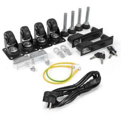 телекоммуникационный шкаф ExeGate EC-FS-42U.800.1000.G.V.BLACK EX300282RUS Черный