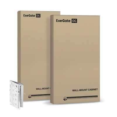телекоммуникационный шкаф ExeGate EC-WM-18U.600.G.BLACK EX300270RUS Черный