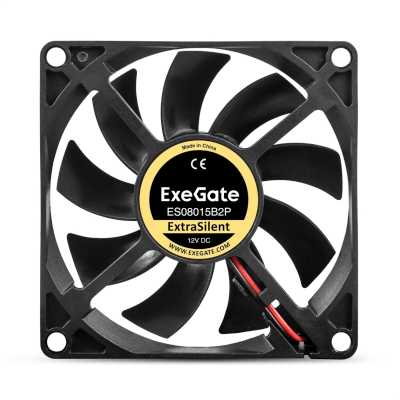 кулер ExeGate ES08015B2P EX295236RUS Черный