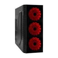 корпус Exegate EVO-7215 Black-Red Light без БП